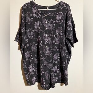 Free People Black and White Romper Size Medium